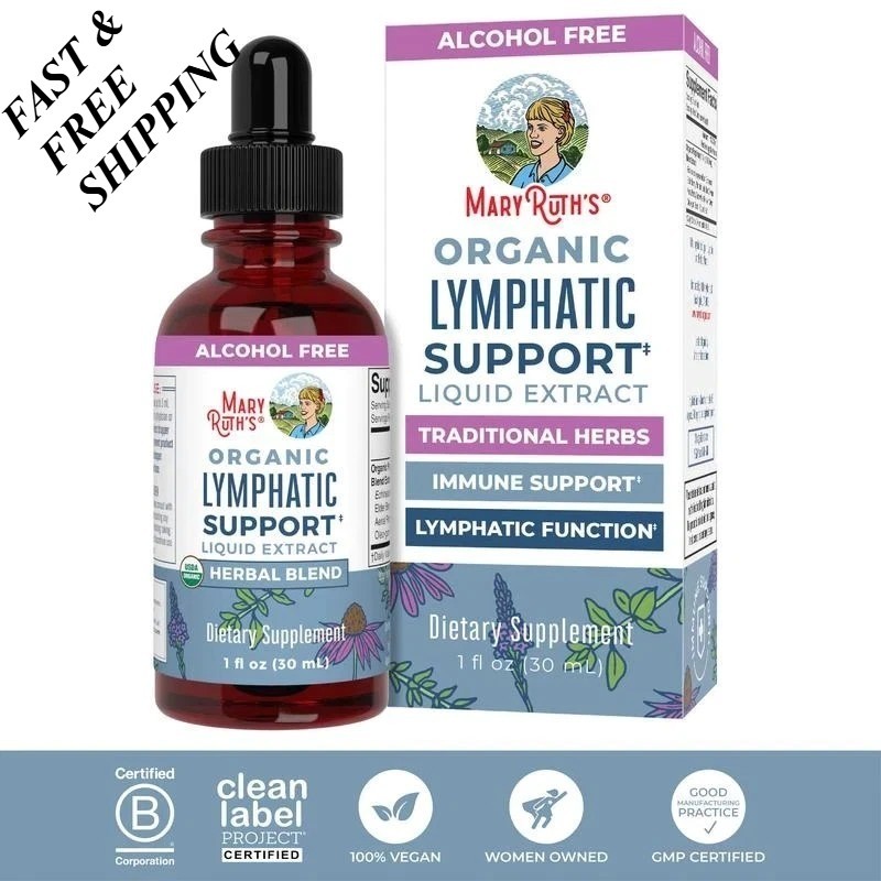 1 BOTTLES- Mary Ruth’s Organic Lymphatic Support Liquid Extract,Alcohol Free30mL