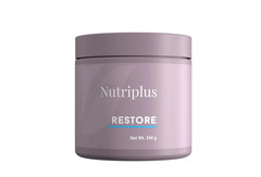 FARMASi Nutriplus Restore Night Recovery Drink 240g | Calcium Magnesium Zinc