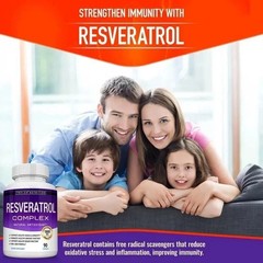 3PCS Resveratrol Supplement 1800mg Natural Antioxidant Premium