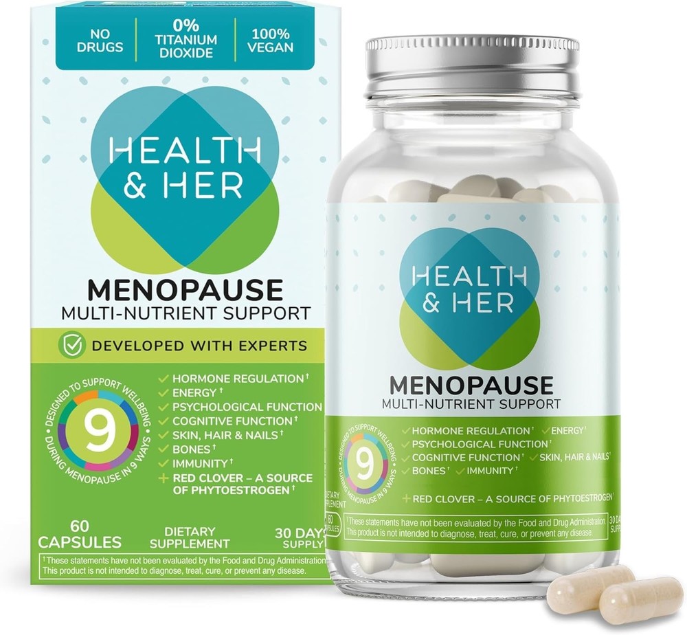 Health & Her Menopause Multi-Nutrient Support – 60 Capsules – Exp. 04/2027