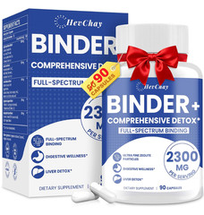 2300 MG Detox Binder Supplement – All-in-1 Detox Binder, Activated Charcoal, Zeo