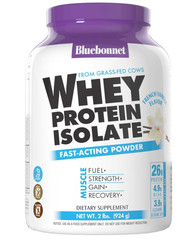 BlueBonnet Grass-Fed Whey Protein Isolate, French Vanilla, 2 lb, 28 Servings