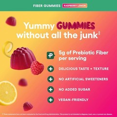 Physician’s Choice Fiber Gummies for Digestive Health Regularity & 60 Gummies