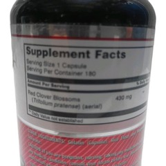 Amazing Nutrition Formulas Red Clover 430mg 180 Veggie Capsules Exp. 07/2026