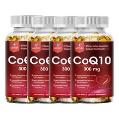 CoQ10 Ubiquinone High Absorption Q10 Coenzyme 300mg 120 Vegetarian Softgels Caps