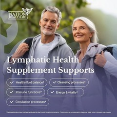 5x Nation Health Lymph MD Lymphatic Drainage Supplement Lymph System Health-