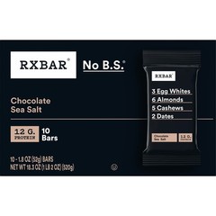 RXBAR Chocolate Sea Salt Protein Bars – 18.3oz/10ct