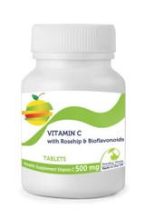 Vitamin C 500mg Rosehip Extract Bioflavonoids 30/60/90/120/180/250 Tablets Pills