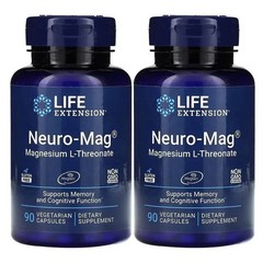 2 PACK Neuro-Mag Magnesium L-Threonate from 2000 mg Magtein – Life Extension