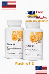 2 Pack OF Thorne Curcumin Phytosome 1000mg Dietary Supplement | 120 Capsules