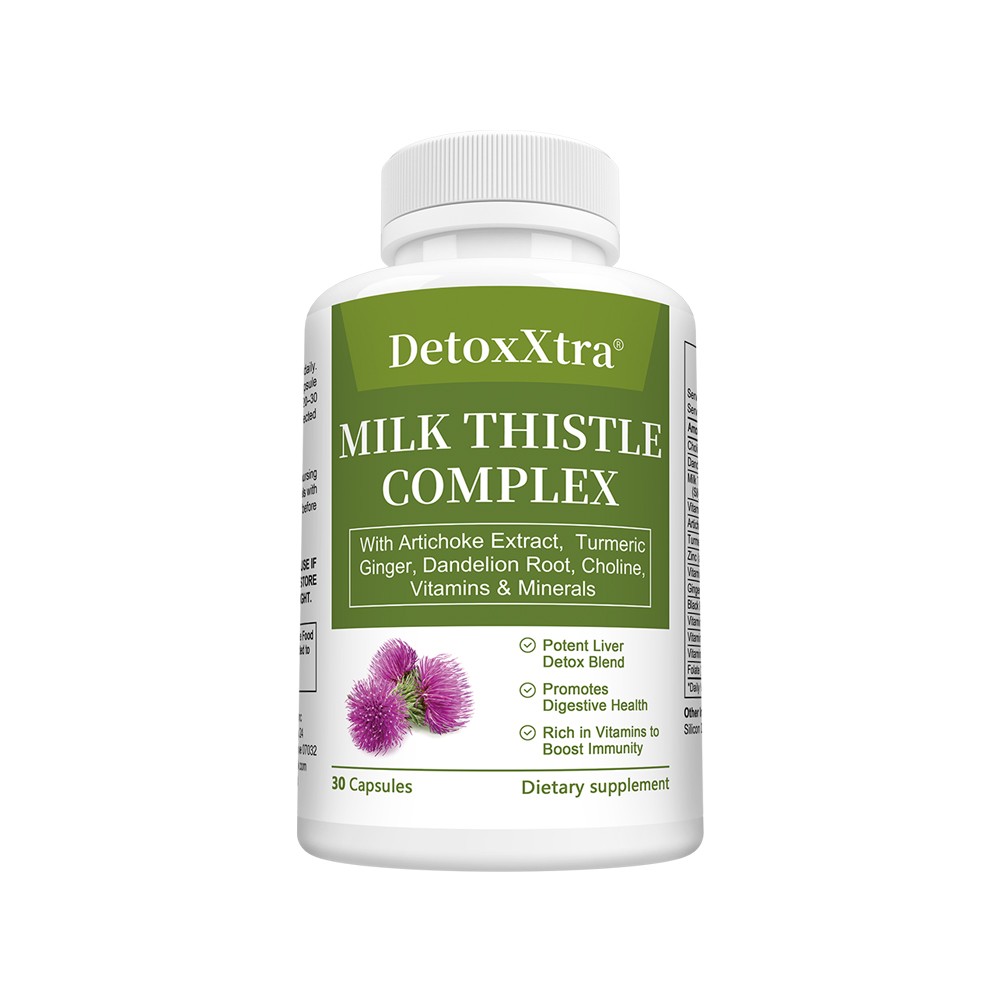 All-In-One Herbal Liver Support with Vitamins For Immune & Digestion 30~120Caps