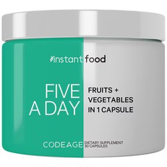 2 X Codeage Five a Day 15 Fruits & Vegetables All-In-One Capsule – Whole Food V