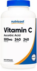 Nutricost Vitamin C 500mg, 240 Capsules, Vegetarian, Gluten Free & Non-GMO