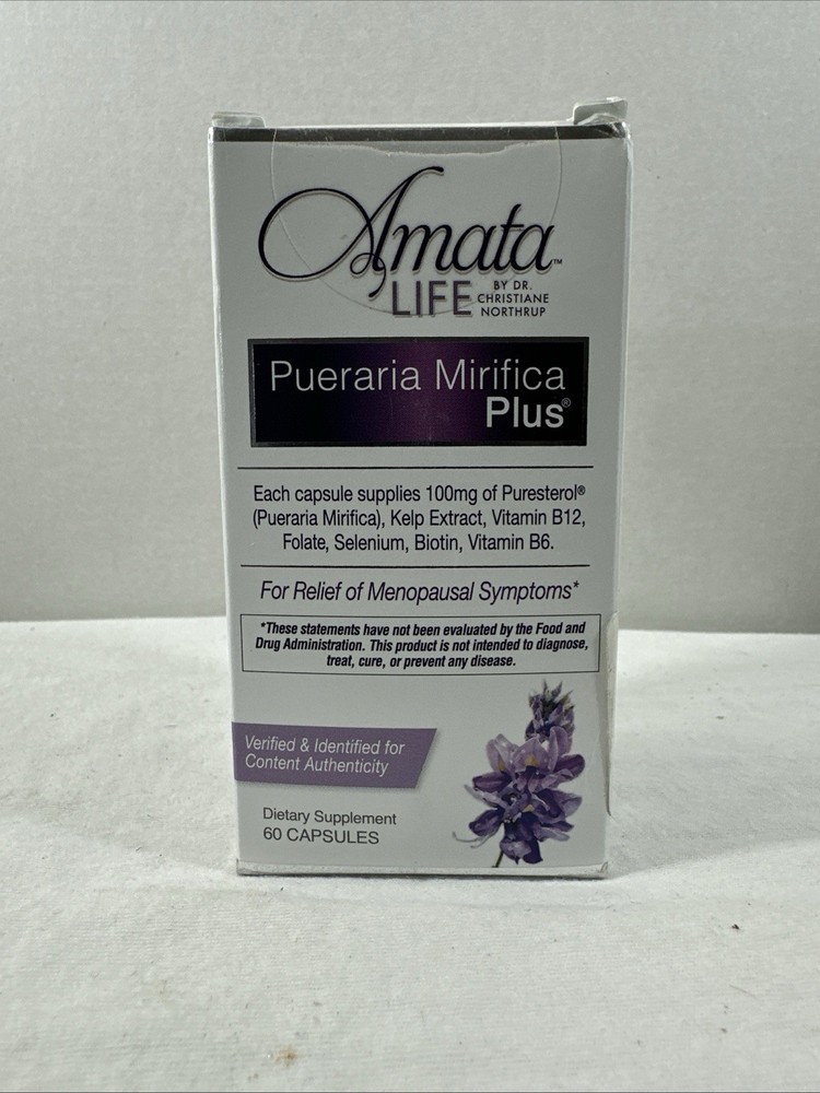 By Dr. Christiane Northrup Pueraria Mirifica plus Amata Life .60 Capsules .