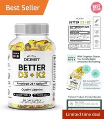Maximum Bioavailable Better D3 + K2 – 3,000 IU Softgels for Optimal Health
