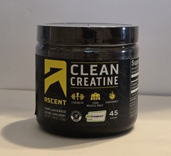 Ascent Clean Creatine Monohydrate UNFLAVORED 7.94 oz – 45 Servings Exp. 04/2026