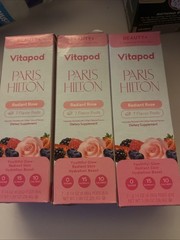 Lot Of 3 Vitapod Paris Hilton Radiant Rose Flavor Pods BB 11/2026