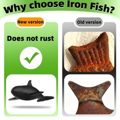 Iron Fish for Cooking,Reusable Natural Iron Fish Supplement 2Pcs