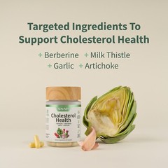 Cholesterol Health Snap Supplements Lipid Metabolism, Digestive Function, 60 Cap