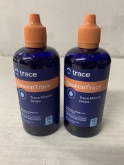 (x2)- Trace Minerals ConcenTrace MINERAL DROPS-6 fl.oz-70 Day Supply-Exp-06/2029