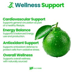 HealthFare Citrus Bergamot 1200mg, 150 Caps Bergamia Extract – Vegan, Non-GMO