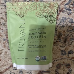 Truvani Organic Plant Based Protein Powder Matcha 22 Oz New