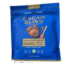 Earth Echo Cacao Bliss Superfood Elixir Blend 8.46oz Organic 30 Serv. Exp 06/28