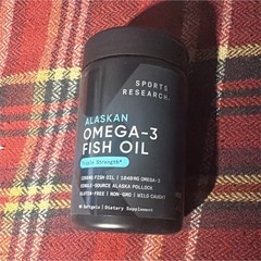 Sports Research Alaska Omega-3 Fish Oil 1250mg Triple Strength 60 Softgels