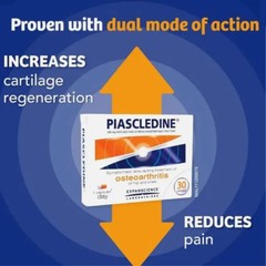 PIASCLEDINE 300mg Anti-rheumatic Osteoarthritis Joint-Pains (30 Capsules)