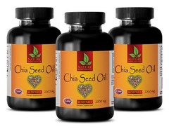 Omega 3-6-9 – CHIA SEEDS OIL Pills – Health hair skin nails – 3 Bottles