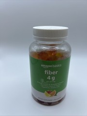 Amazon Basics Fiber Gummies for Digestive Health and Regularity, Orange, Lemon &