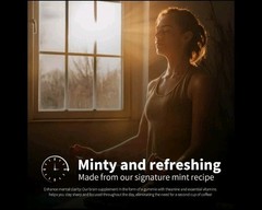 CAFFEINE BREATH MINTS ENERGY & FOCUS -PEPPERMINT, 90 CT CHEWABLE MINTS EXP.2/27