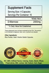 D-Mannose Capsules – 2000mg Serving – No.1.’