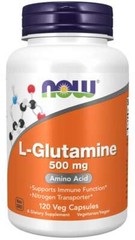 NOW Foods L-Glutamine 500 mg Amino Acid 120 Veg Caps EXP 04/26