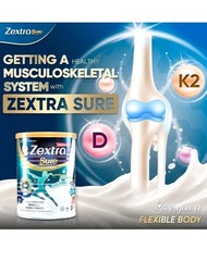 Original Zextra Sure Milk Powder 400g Knee Joint Pain Relief Bones Calcium Omega