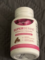 HumanN SuperBerine Berberine Capsules 30 Count NEW Sealed Exp 01/2027