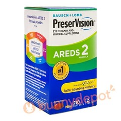 Bausch Lomb PreserVision AREDS 2 Formula 210 Soft Gels Eye Vitamin 08/2026+ New