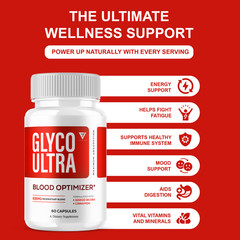 (3 Pack) Glyco Ultra Blood Optimizer, Glyco Ultra Max Strength (180 Capsules)