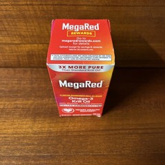 MegaRed Ultra Concentrate Omega-3 Krill Oil 750mg 80 Softgels Expires 01/2028