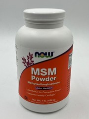 1 lb – NOW Foods Supplements MSM Methylsulfonylmethane Powder BB 10/2030