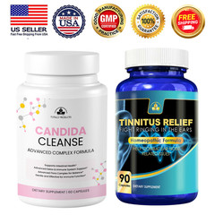 Candida Cleanse Gut Support Immune Health & Hearing Health Ear Care Supplement