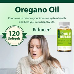 Oregano Oil Supplement 6000 mg 30/60/120 Softgels