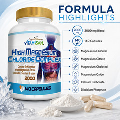 Magnesium Chelated Complex High Absorption Triple Chelate Magnesium CITRATE Oxi