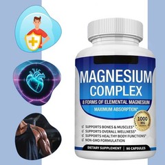 1~5x Magnesium 8 in 1 Complex 1000mg & Blood Sugar Blend Supplement Combo