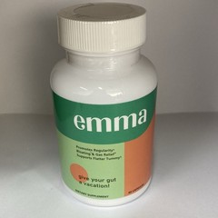 Emma Dietary Supplement Capsules 60 Count for Regularity, Bloating & Gas Relief