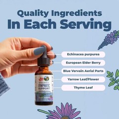 NEW LUXRY Mary Ruth’s Organic Lymphatic Support Liquid Extract,Alcohol Free,30mL
