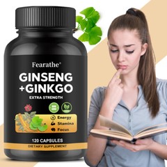 Korean Ginseng + Ginkgo Biloba Extract – Supports Energy And Endurance, Focus