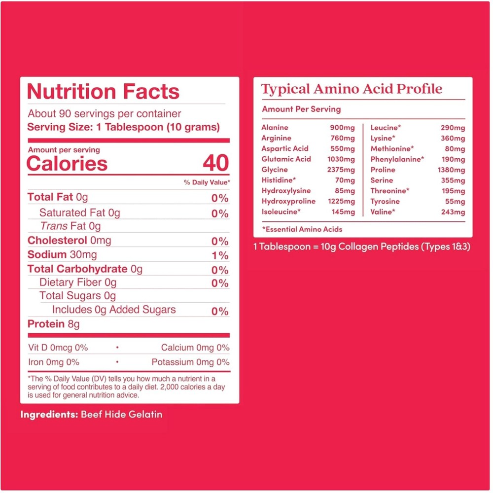 Grass-Fed Collagen Protein Powder, 10g Collagen