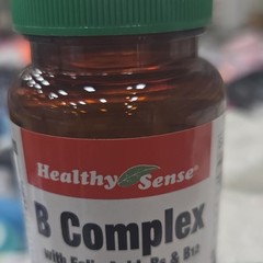Healthy Sense B Complex Folic Acid B6 Tablets Supplement Vegetarian