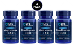 Florassist Mood Improve Supplement 30 Veggie Caps x 4 Bottles .